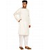 Designer round neck kurta with side slits- Cream Designer round neck kurta with side slits- Cream